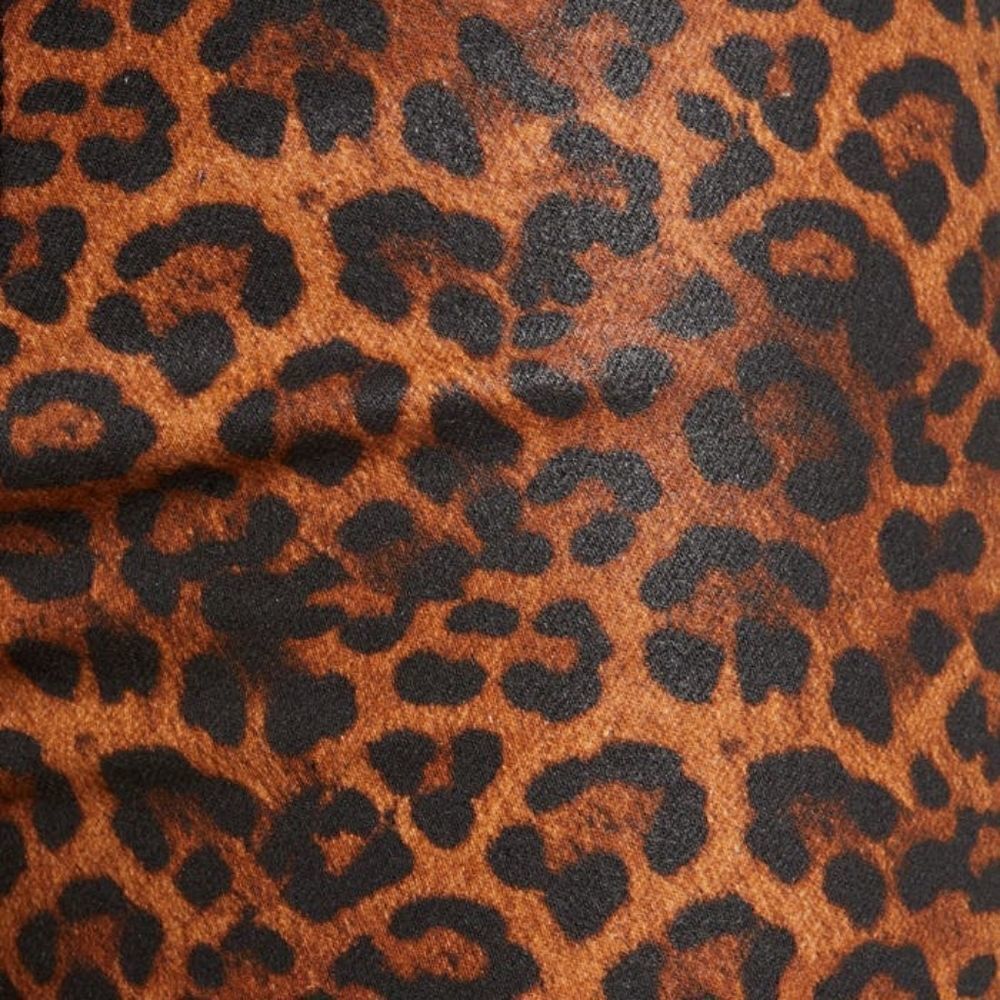 7 for all Mankind Leopard Print High-rise Slim-fit Kick Flare Jeans NEW - Picture 2 of 14